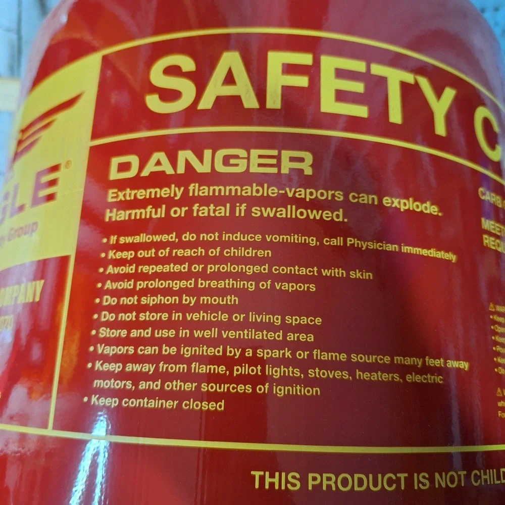 Eagle UI50FS Type I Safety Can 5 Gallon Red Steel Gasoline Storage Gas Can USA